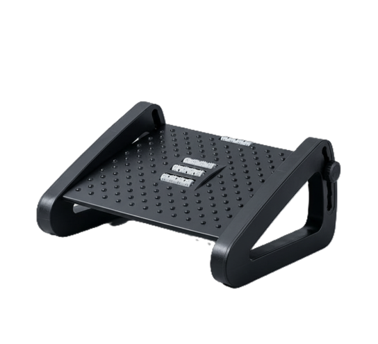 Repose Pied Ergonomique Noir Réglable Bureau Travail