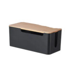 Couvercle en bambou pour câbles