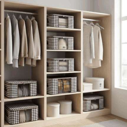 boîte à motif pied-de-poule