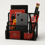 organisateur de bureau noir