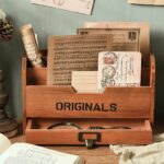 Porte Courrier Vintage en bois