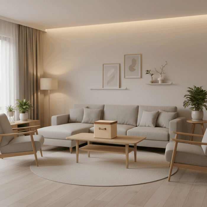 boîte avec poignée ergonomique