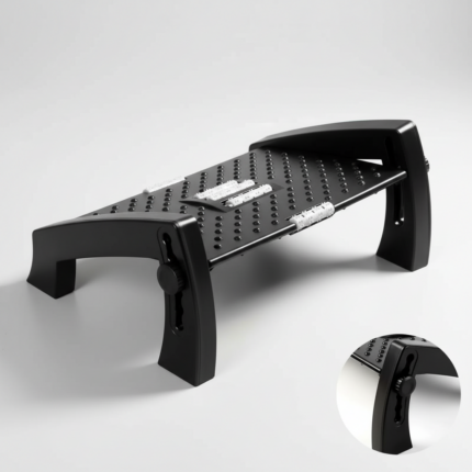 repose pied ergonomique noir