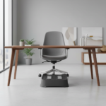 repose pied à roulettes bureau