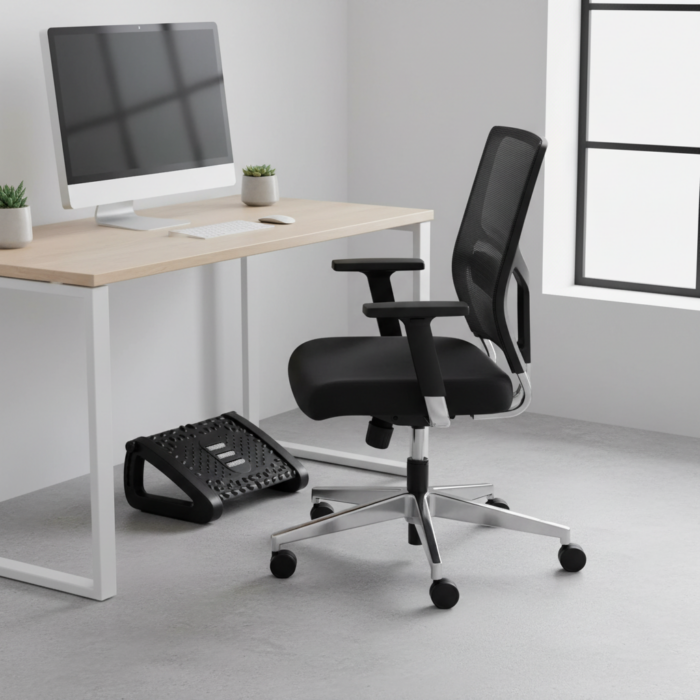 Repose pied avec surface texturée