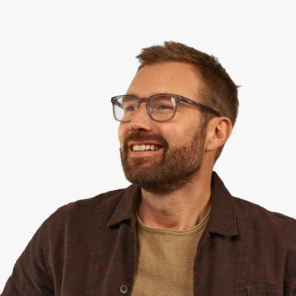 montures pour homme gris cristal