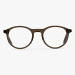 lunettes rondes élégantes Women's Løkken Shiny Olive