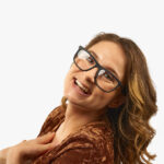 monture rectangulaire noire pour femmes